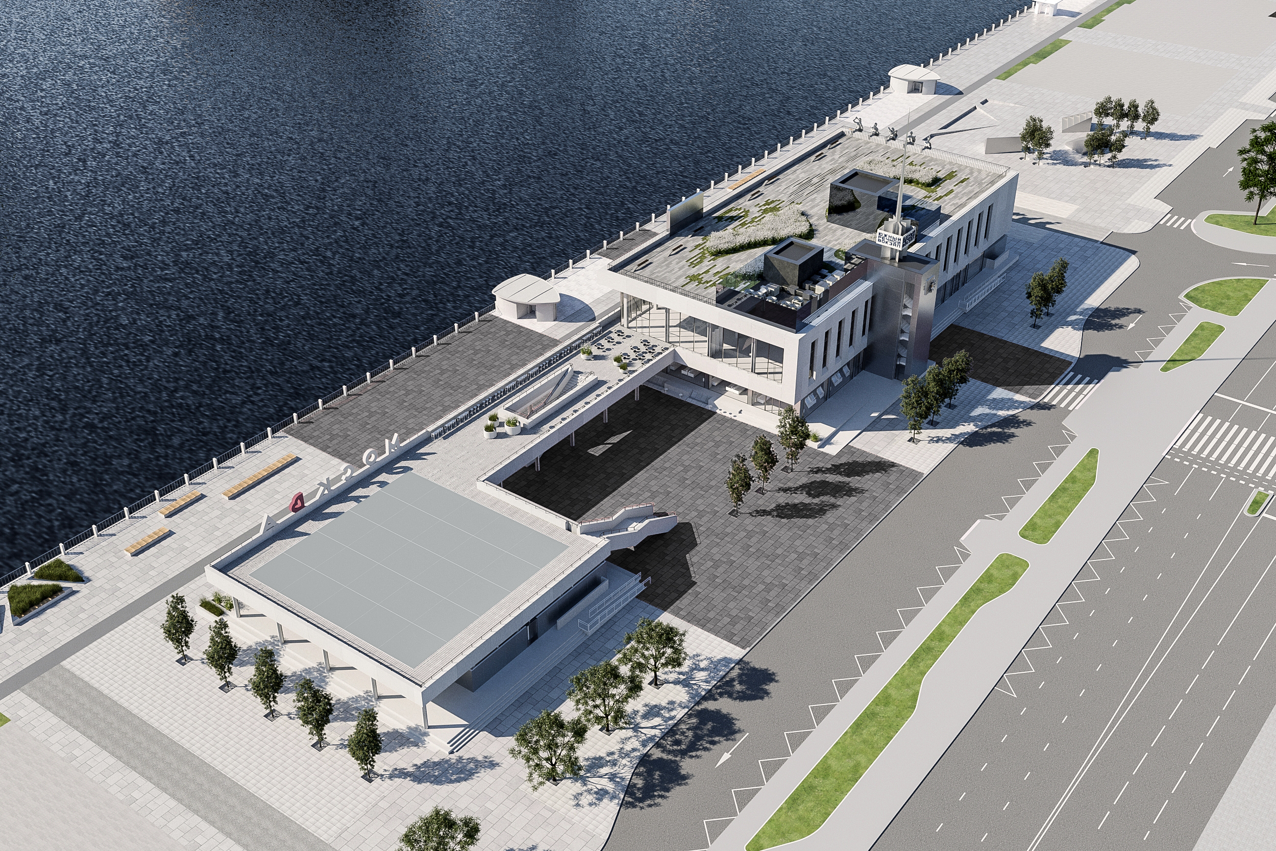 Фотография проекта «Южный речной вокзал», архитектурное бюро «Структура»